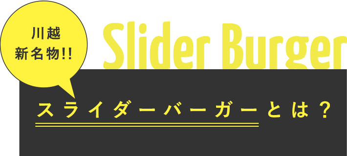 スライダーバーガーとは？